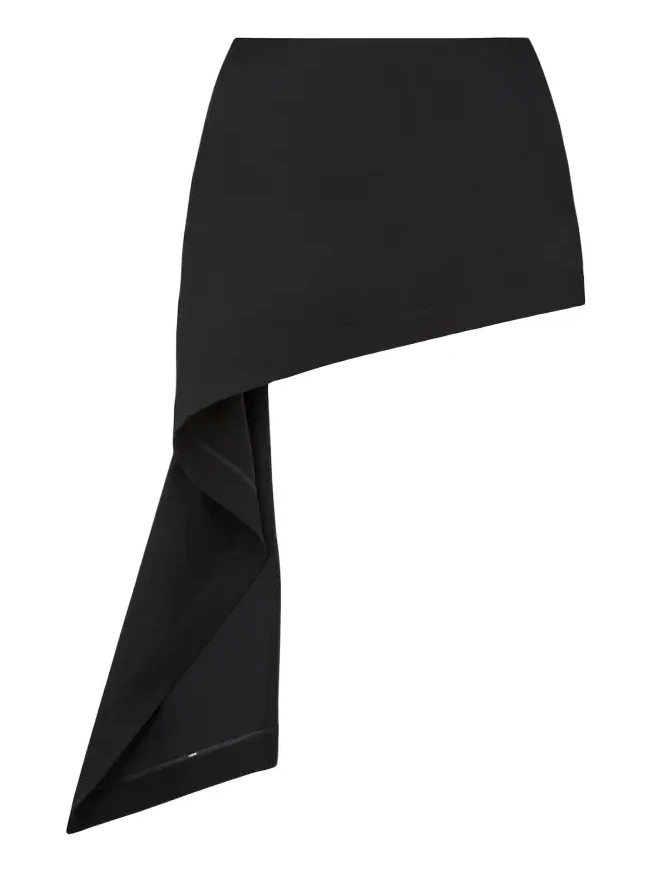 Asymmetric Drape Mini Skirt Asymmetric Drape Mini Skirt