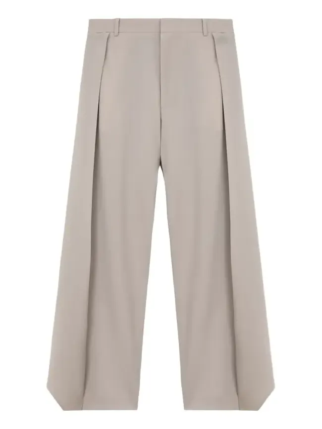 Pleated Wool Wide-Leg Trousers Pleated Wool Wide-Leg Trousers