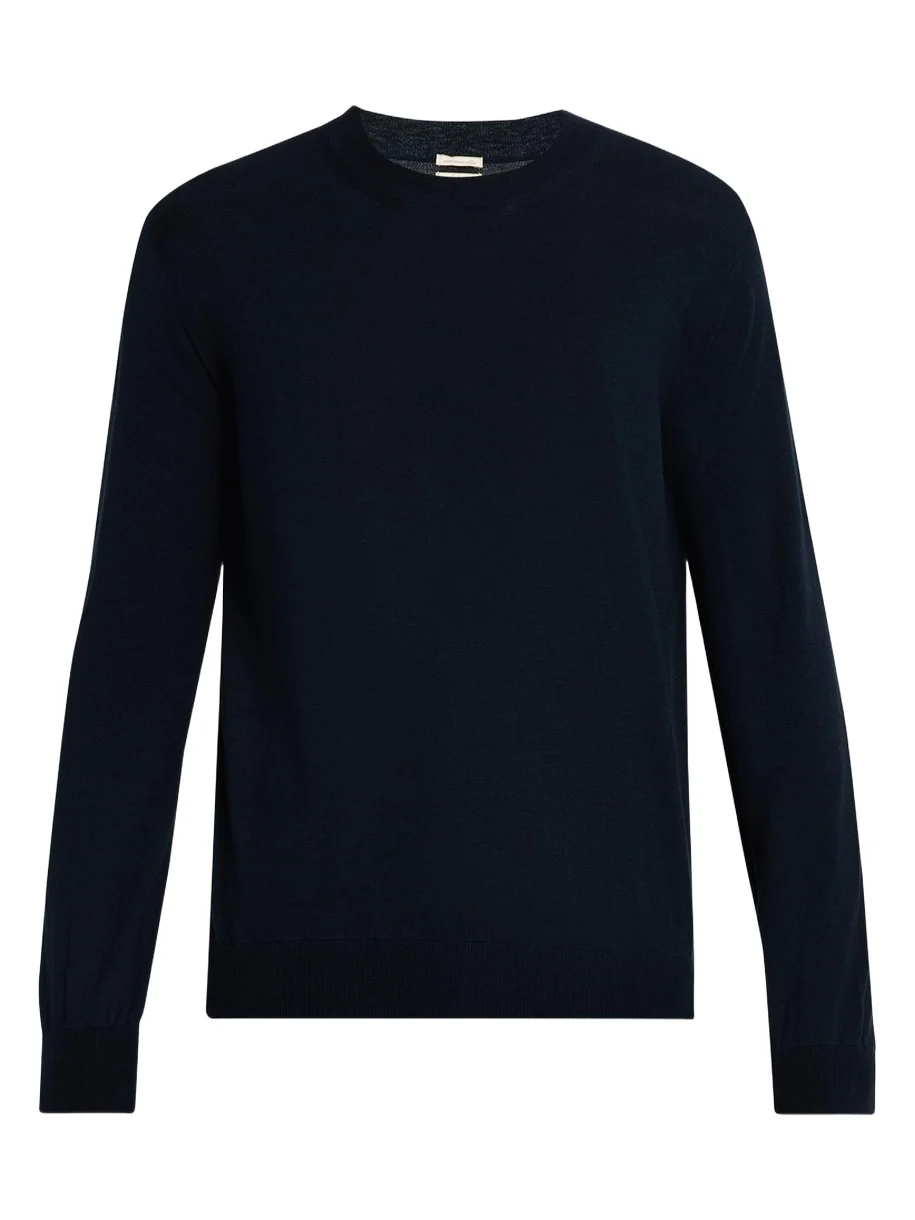 Men's Brad Wool and Cotton Crewneck Sweater