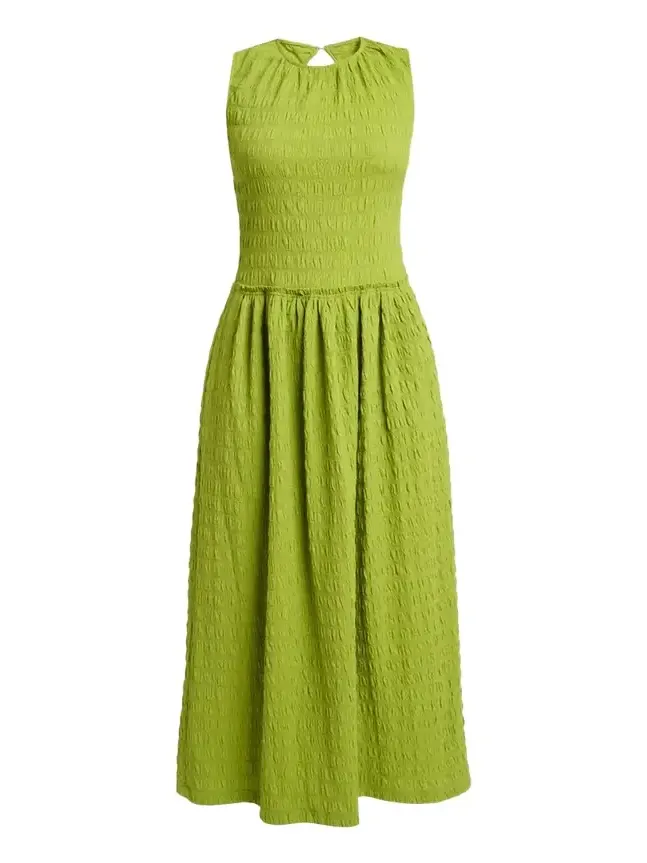 Zoira Sleeveless Textured Cotton Maxi Dress Zoira Sleeveless Textured Cotton Maxi Dress