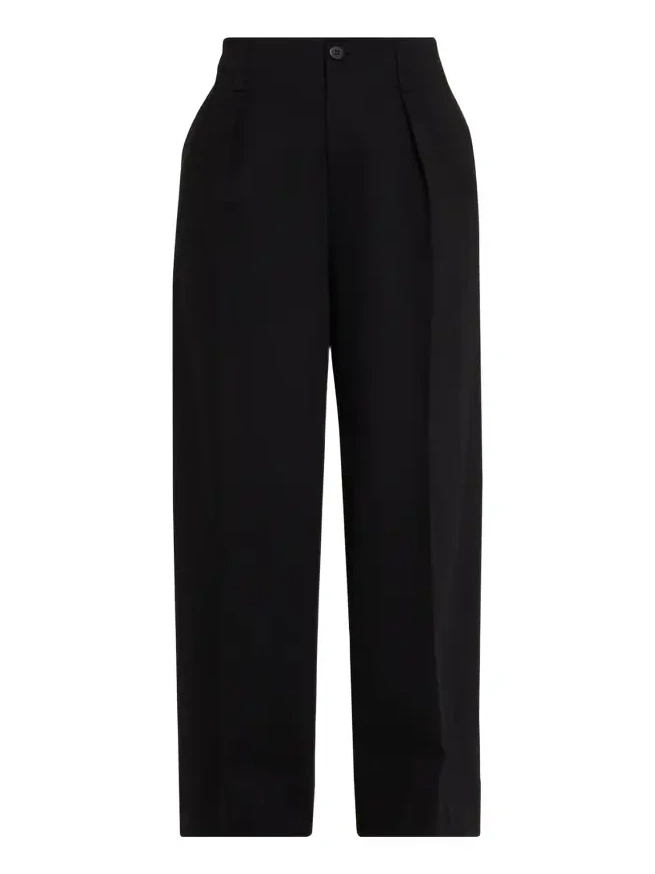 Issey Miyake Japanese Cotton Jersey Straight-Leg Pants