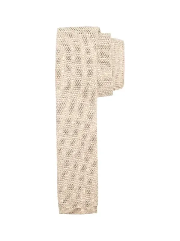 Men's Solid Linen Knit Tie Men's Solid Linen Knit Tie