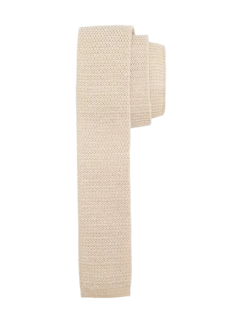 Zegna Men's Solid Linen Knit Tie