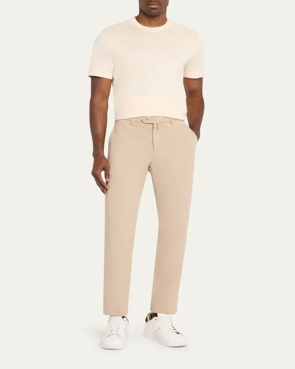 Kiton Men's Cotton Jersey Crewneck T-Shirt | Thumbnail 2 Kiton Men's Cotton Jersey Crewneck T-Shirt | Thumbnail 2