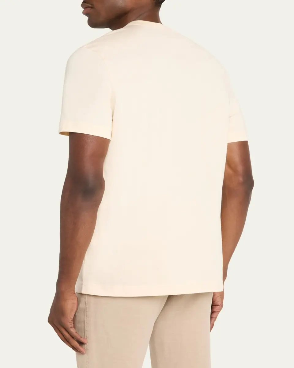 Kiton Men's Cotton Jersey Crewneck T-Shirt | Thumbnail 3 Kiton Men's Cotton Jersey Crewneck T-Shirt | Thumbnail 3
