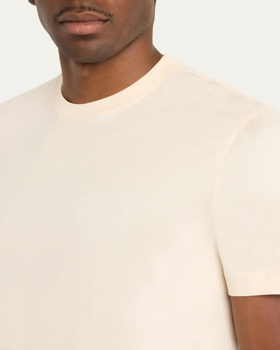 Kiton Men's Cotton Jersey Crewneck T-Shirt | Thumbnail 5 Kiton Men's Cotton Jersey Crewneck T-Shirt | Thumbnail 5