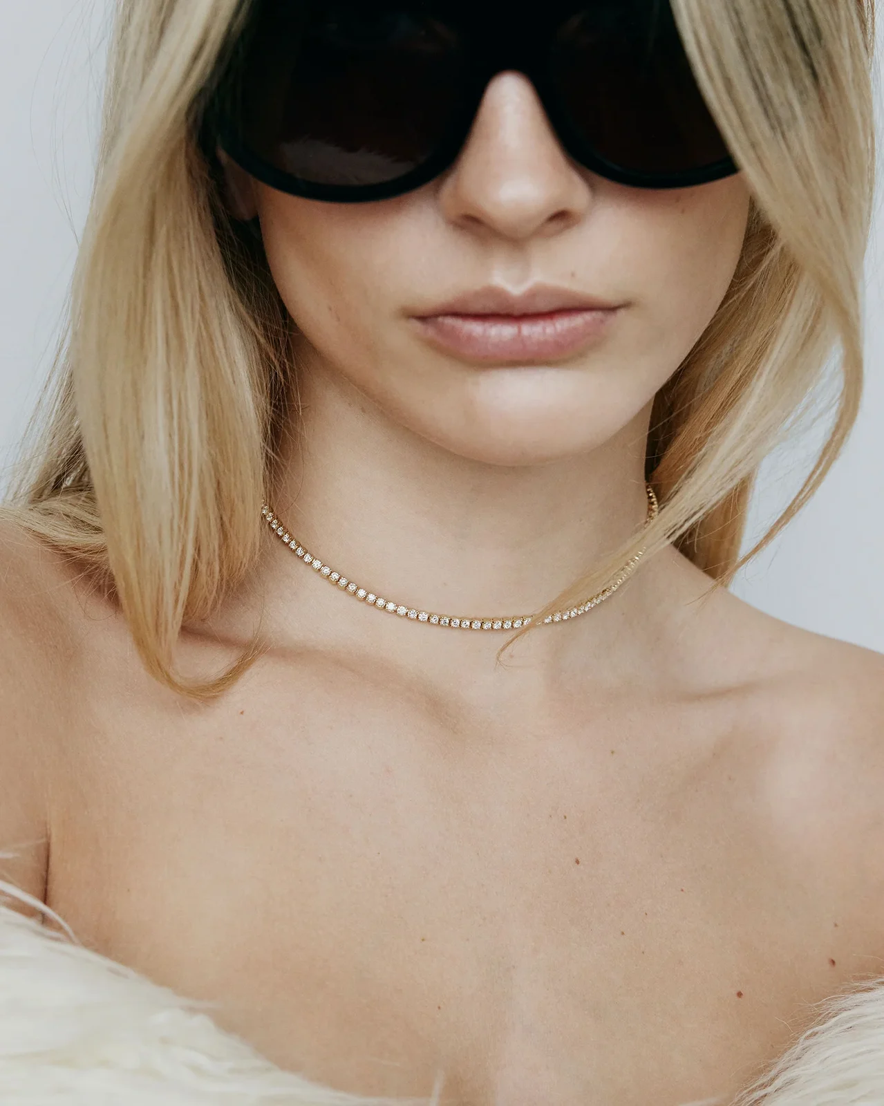 JF Lab - Round Cut Tennis Necklace JF Lab - Round Cut Tennis Necklace