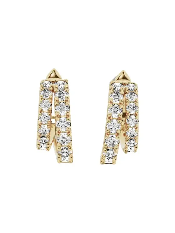 JF Lab - Round Cut Double Hoops