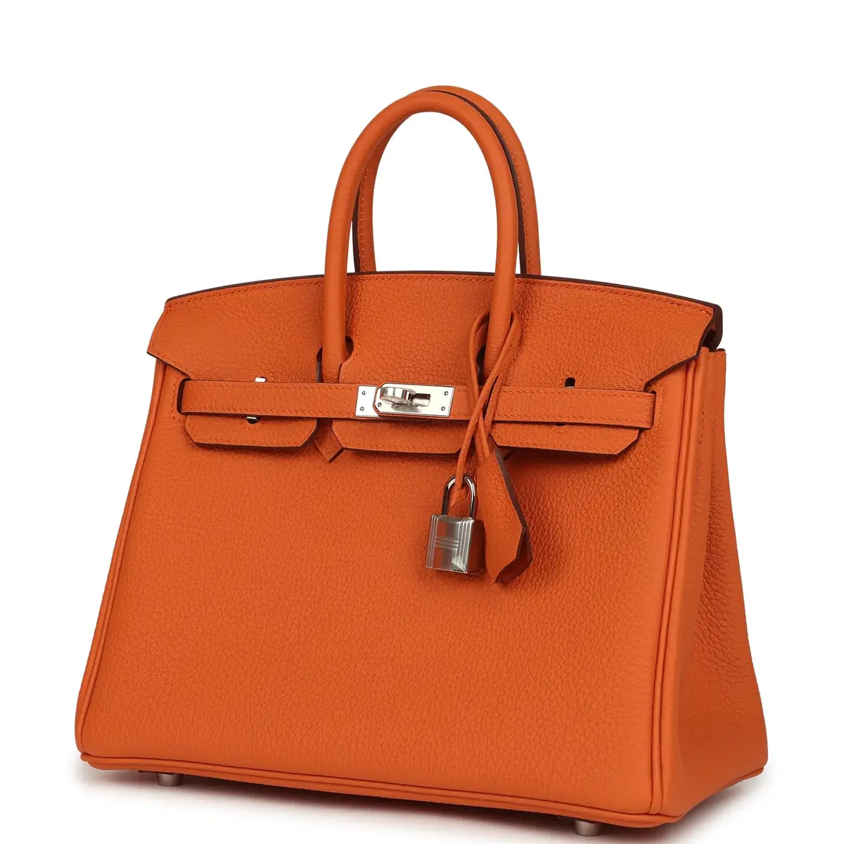 HERMÈS Hermes Birkin 25 Orange Togo Palladium Hardware | Thumbnail 5 HERMÈS Hermes Birkin 25 Orange Togo Palladium Hardware | Thumbnail 5