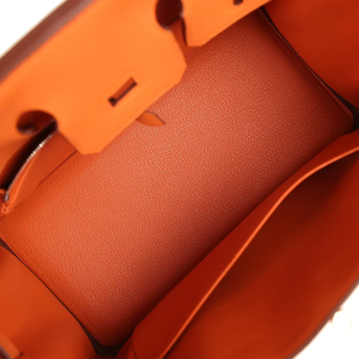 HERMÈS Hermes Birkin 25 Orange Togo Palladium Hardware | Thumbnail 8 HERMÈS Hermes Birkin 25 Orange Togo Palladium Hardware | Thumbnail 8