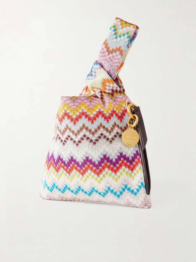 Missoni Striped Woven Lurex Shoulder Bag | Thumbnail 4