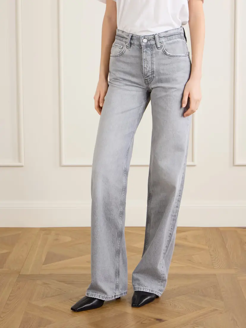 Anine Bing Hugh Mid-rise Wide-leg Jeans | Thumbnail 3 Anine Bing Hugh Mid-rise Wide-leg Jeans | Thumbnail 3