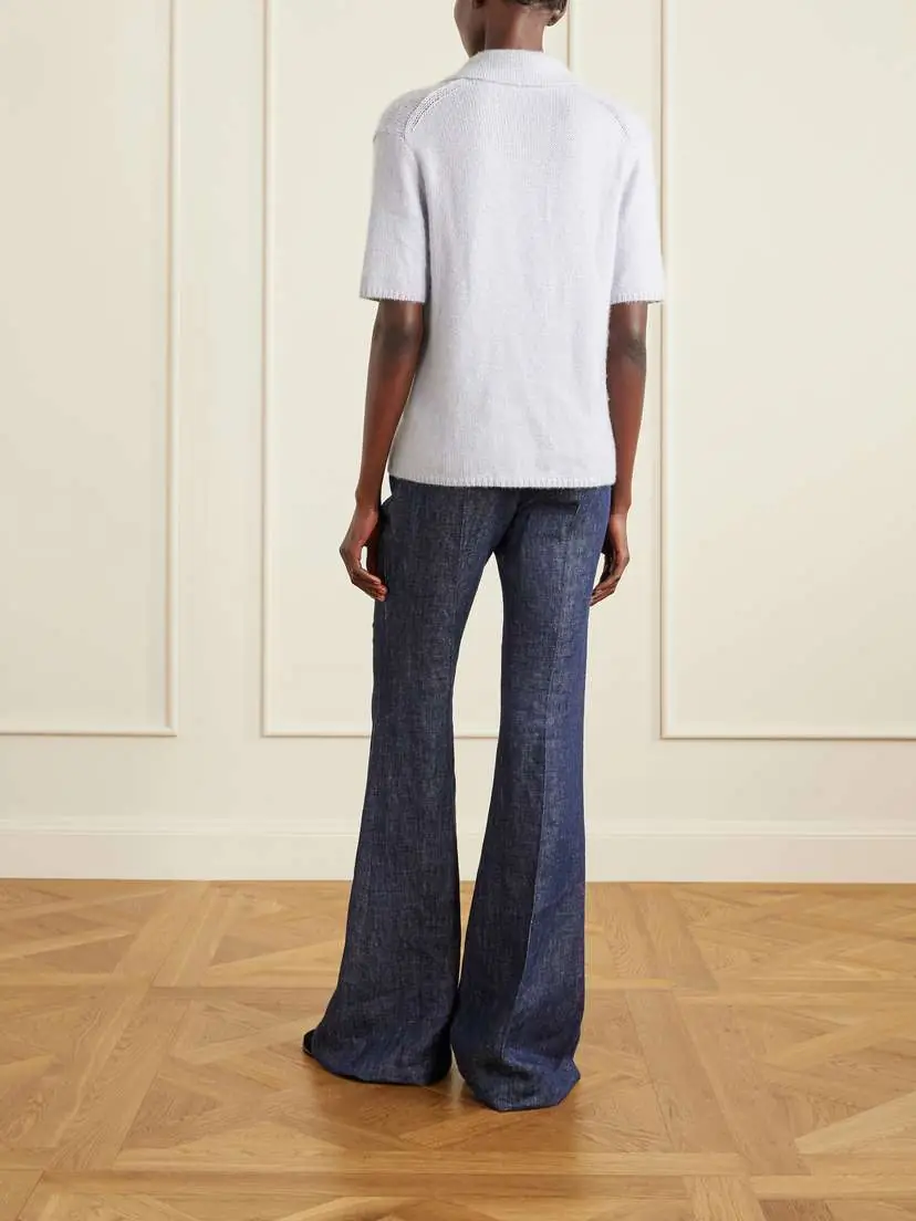 Gabriela Hearst Sohan Brushed-cashmere Polo Sweater | Thumbnail 4 Gabriela Hearst Sohan Brushed-cashmere Polo Sweater | Thumbnail 4