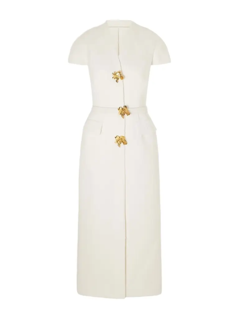 Oscar de la Renta Wool-blend Tweed Midi Dress | Image 1 Oscar de la Renta Wool-blend Tweed Midi Dress | Image 1