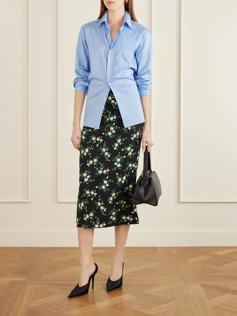 Dolce & Gabbana Floral-print Satin Midi Skirt | Thumbnail 2