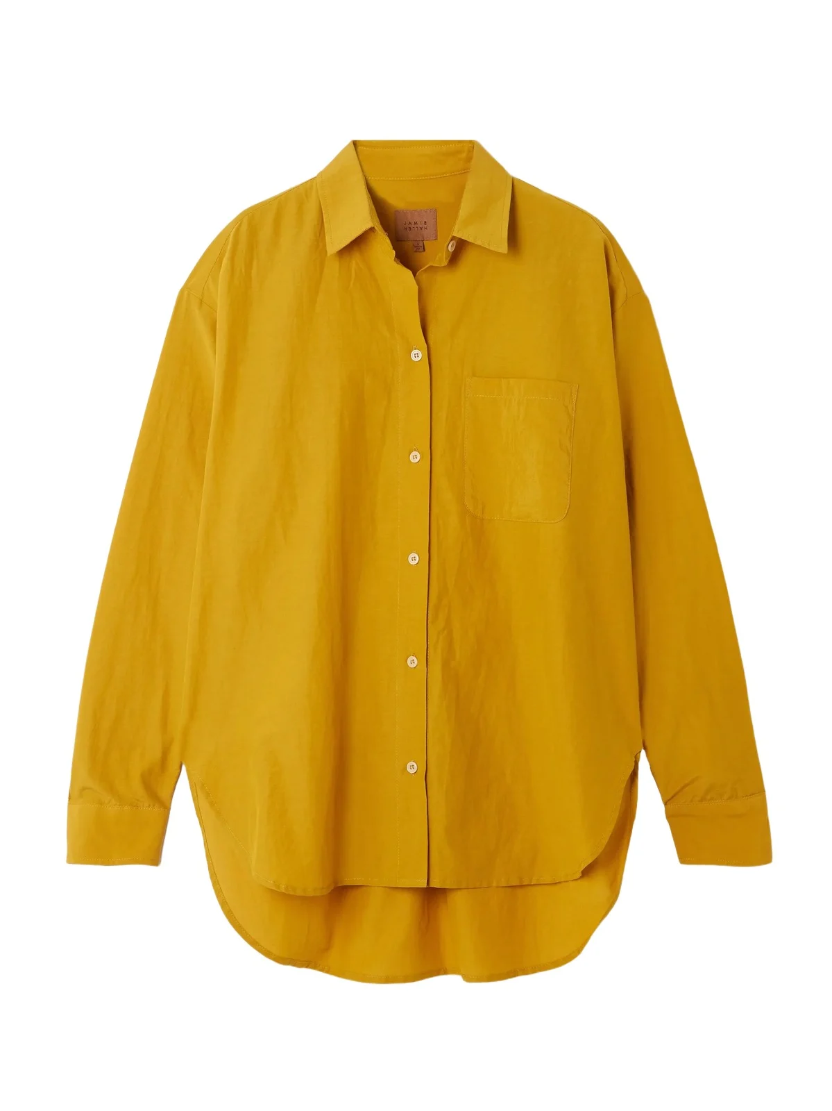 The Essential Cotton And Silk-blend Shirt - Yellow The Essential Cotton And Silk-blend Shirt - Yellow
