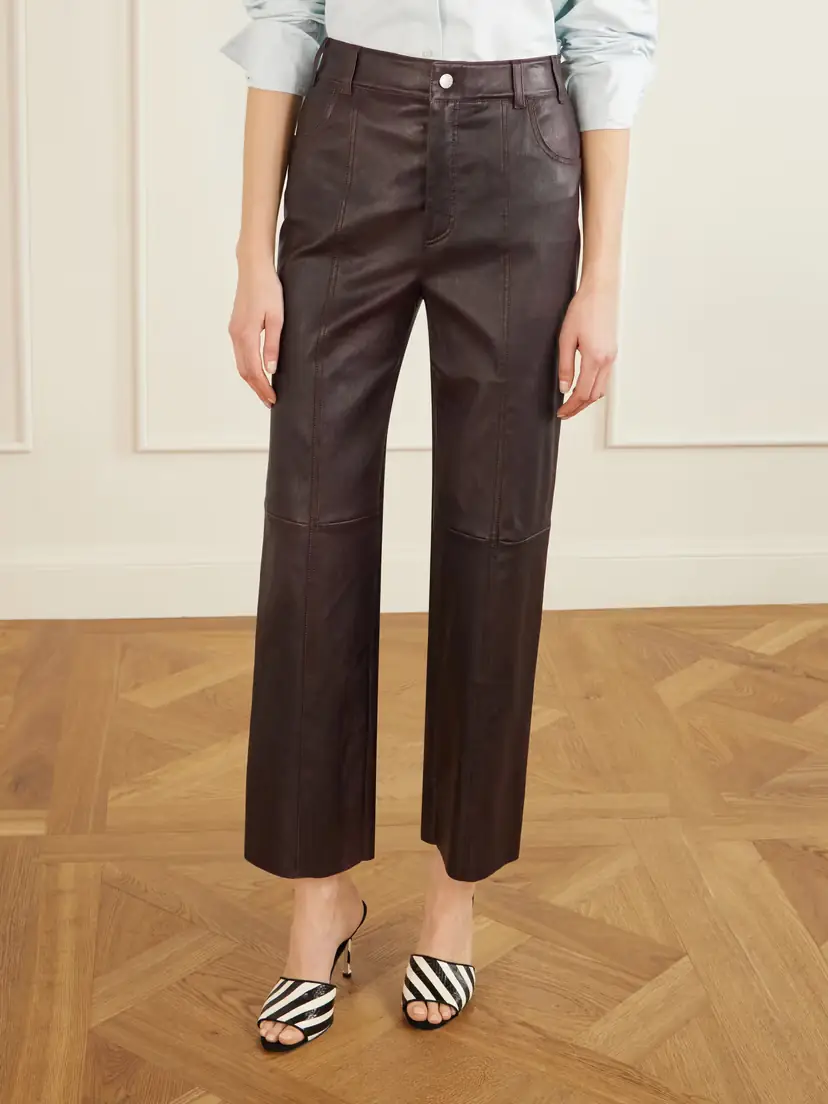 STOULS Benny Leather Straight-leg Pants | Thumbnail 3 STOULS Benny Leather Straight-leg Pants | Thumbnail 3