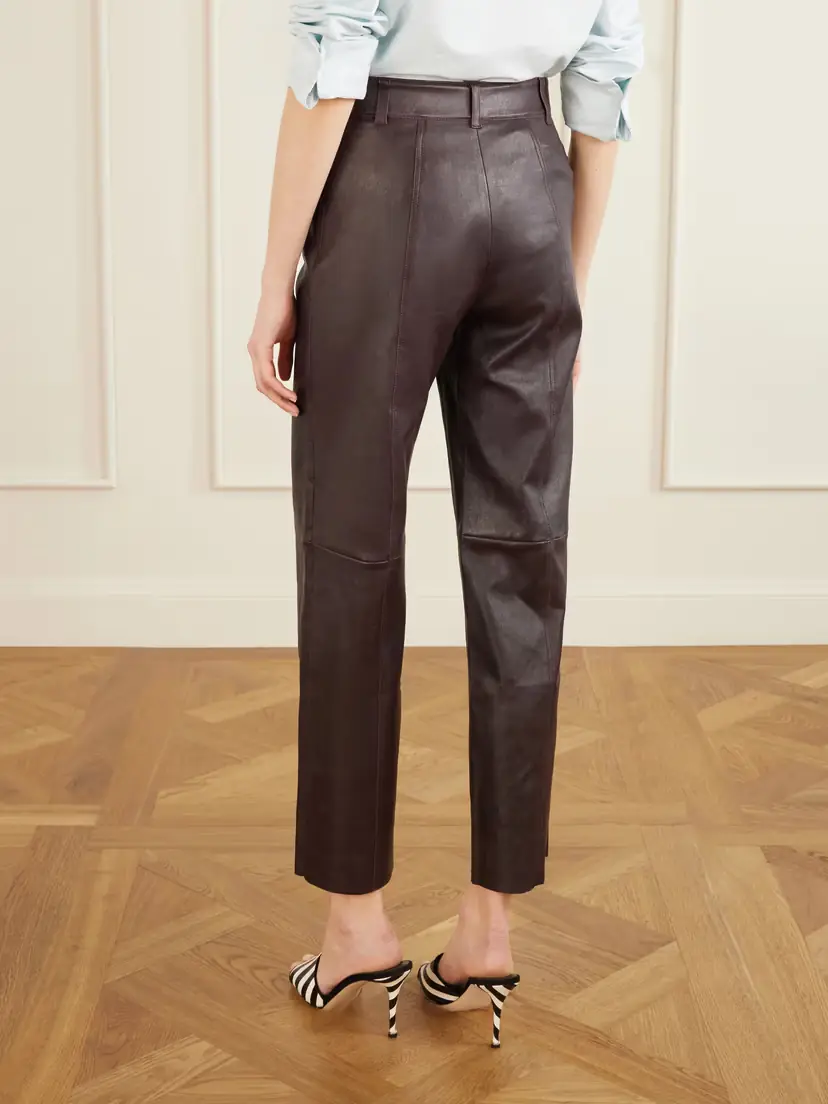 STOULS Benny Leather Straight-leg Pants | Thumbnail 4 STOULS Benny Leather Straight-leg Pants | Thumbnail 4