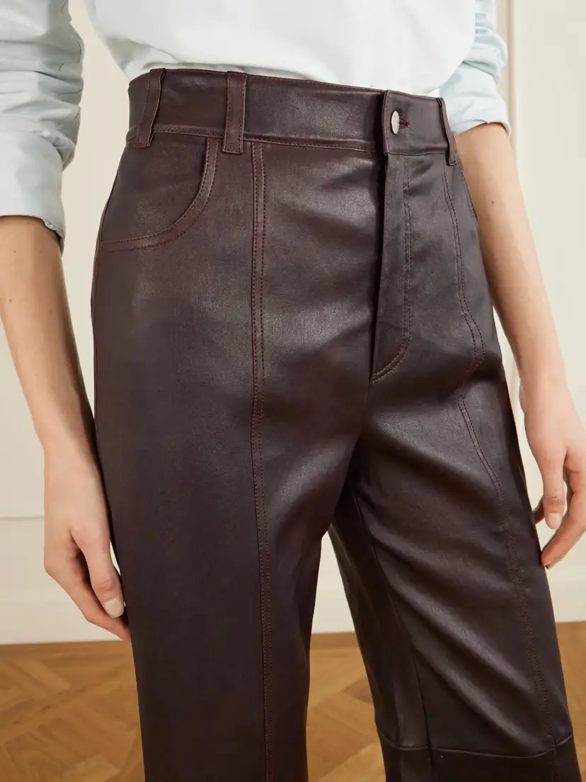 STOULS Benny Leather Straight-leg Pants | Thumbnail 5 STOULS Benny Leather Straight-leg Pants | Thumbnail 5