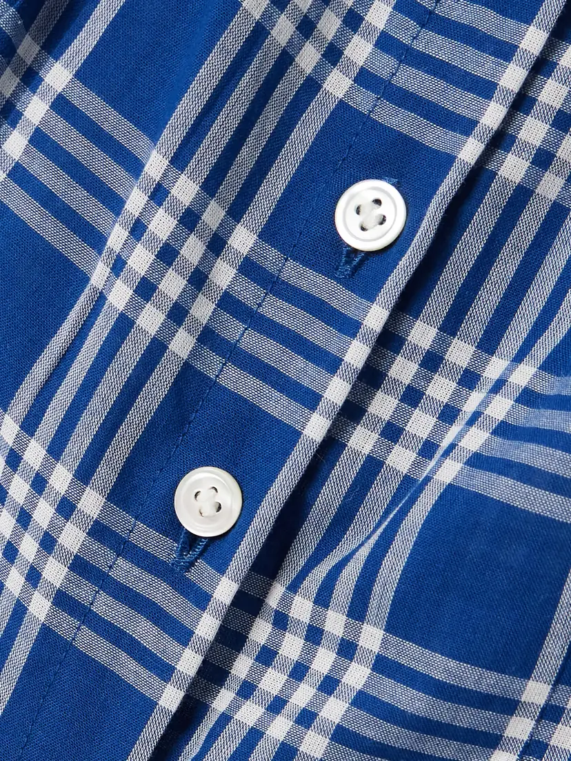 DÔEN Valenne Tiered Checked Organic Cotton Midi Dress | Thumbnail 4 DÔEN Valenne Tiered Checked Organic Cotton Midi Dress | Thumbnail 4