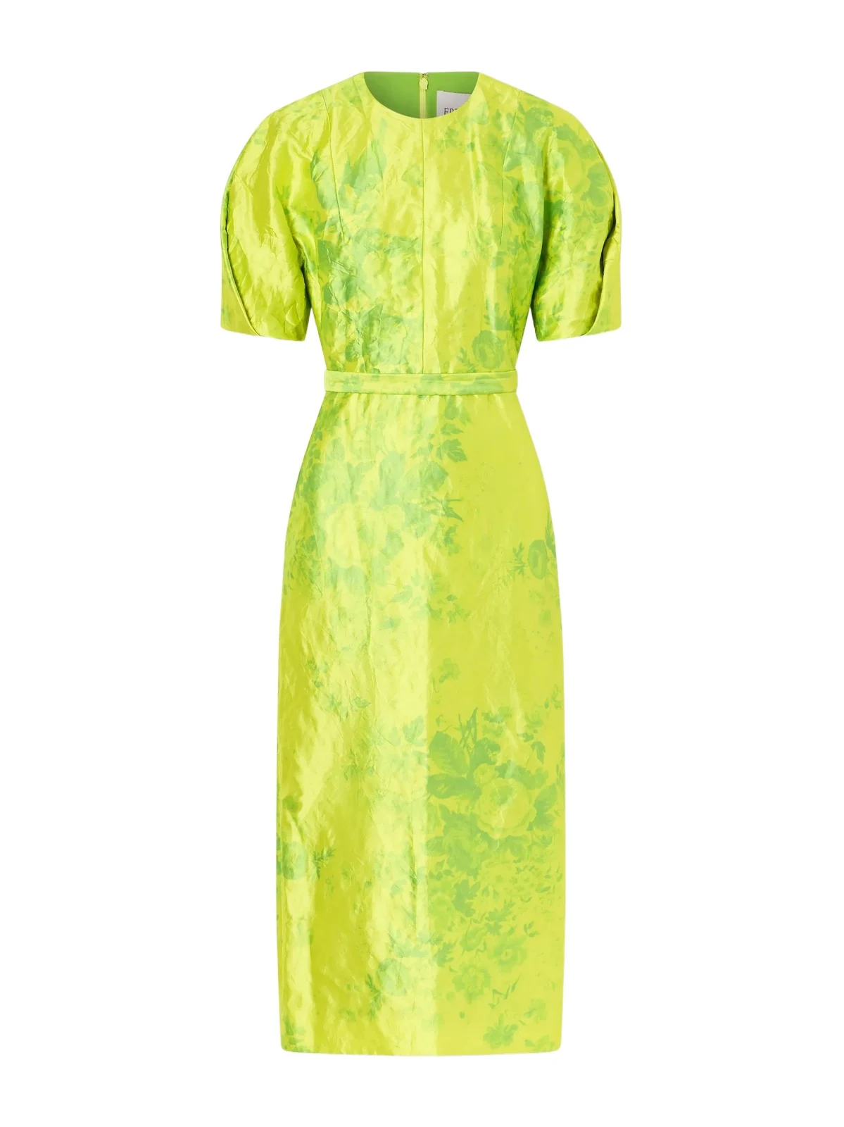 Printed Crinkled-satin Midi Dress Printed Crinkled-satin Midi Dress