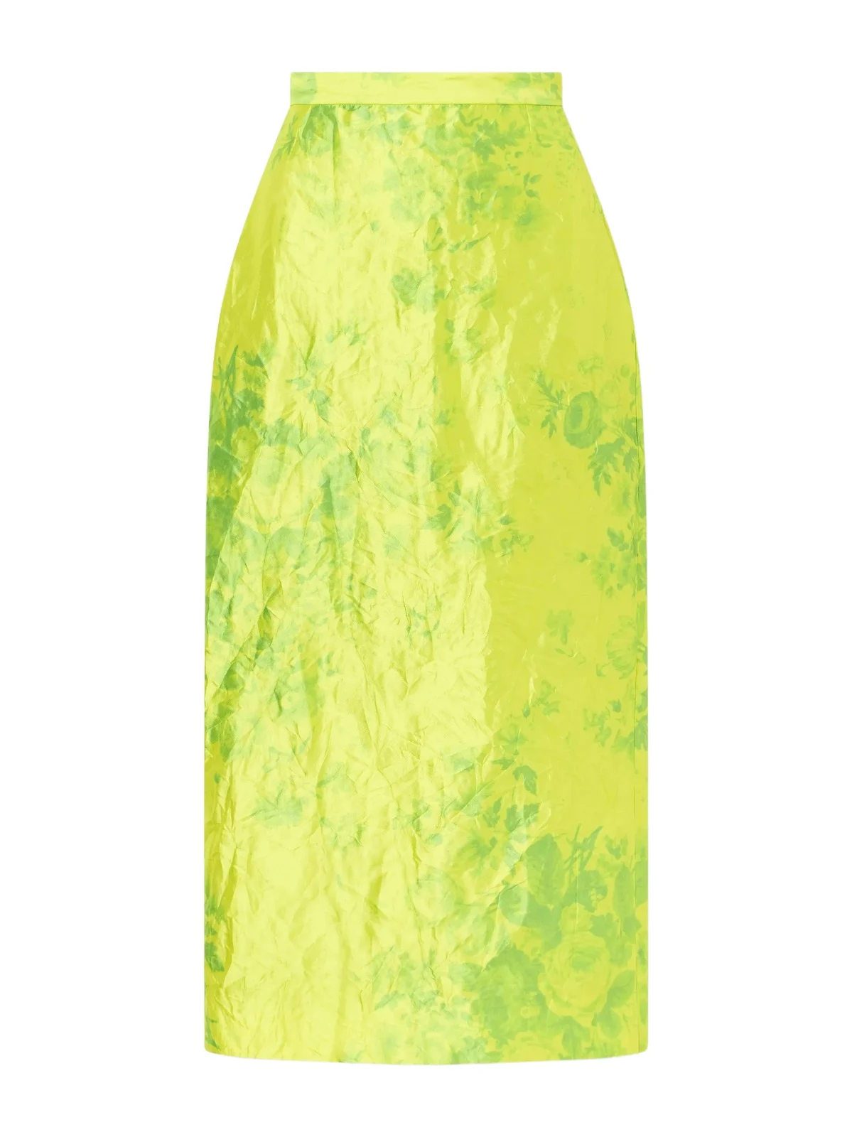 Floral-print Crinkled-satin Midi Skirt Floral-print Crinkled-satin Midi Skirt