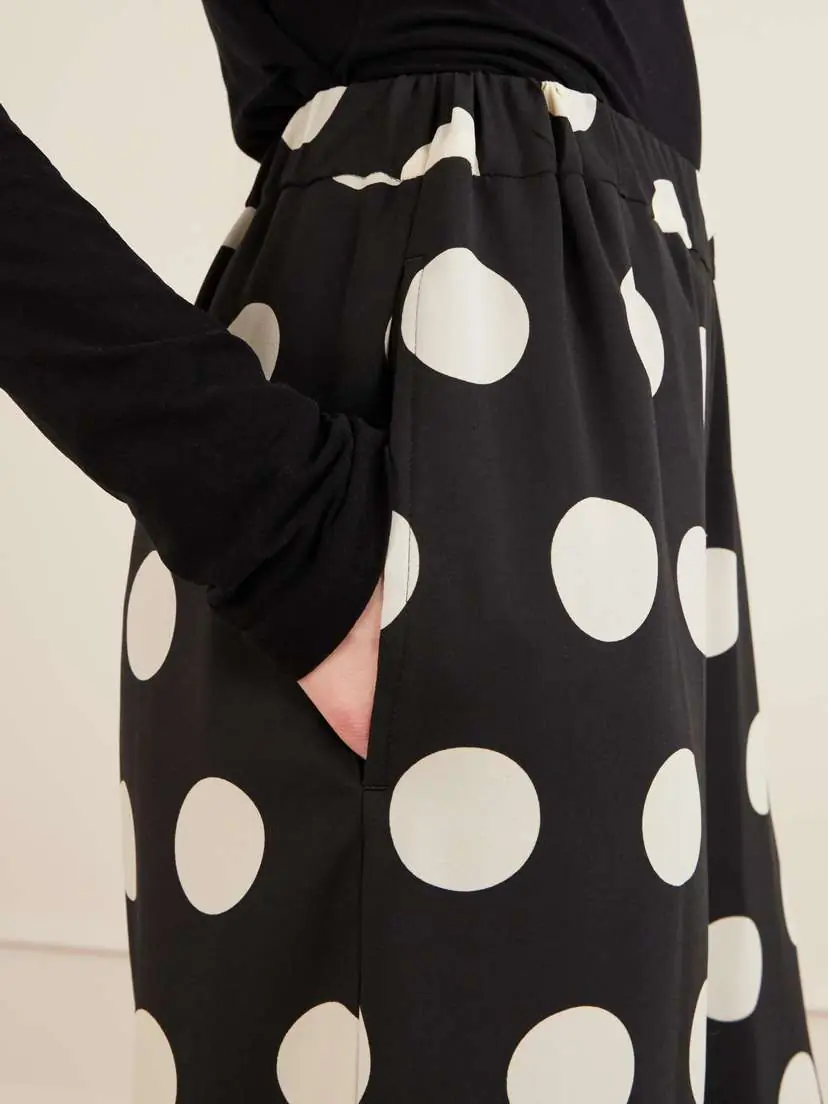 Junya Watanabe Polka-dot Georgette Wide-leg Pants | Thumbnail 5 Junya Watanabe Polka-dot Georgette Wide-leg Pants | Thumbnail 5