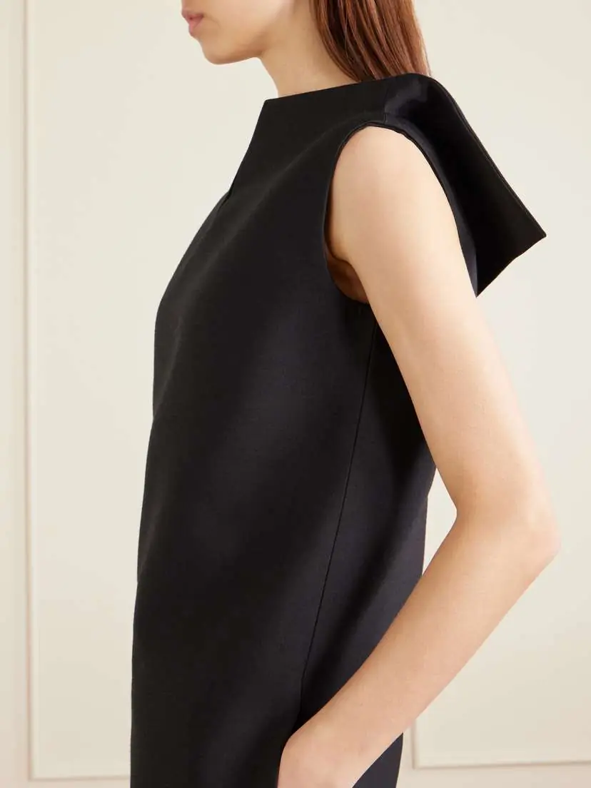 Balenciaga Vareuse Draped Scuba Mini Dress | Thumbnail 5 Balenciaga Vareuse Draped Scuba Mini Dress | Thumbnail 5