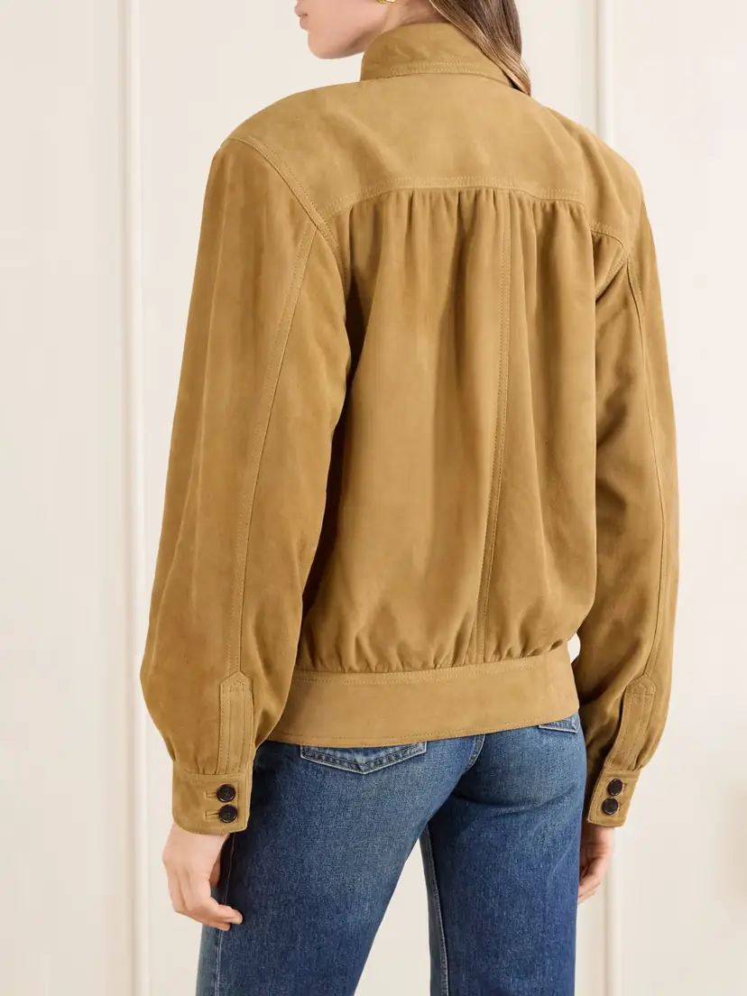 Saint Laurent Suede Blouson Jacket | Thumbnail 4 Saint Laurent Suede Blouson Jacket | Thumbnail 4