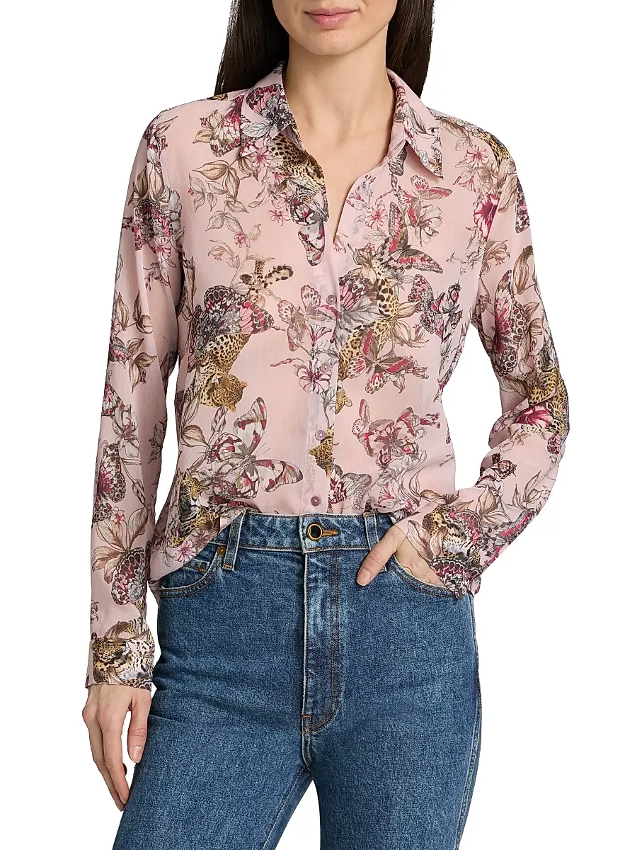 L'Agence Women's Laurent Floral Blouse | Thumbnail 3 L'Agence Women's Laurent Floral Blouse | Thumbnail 3