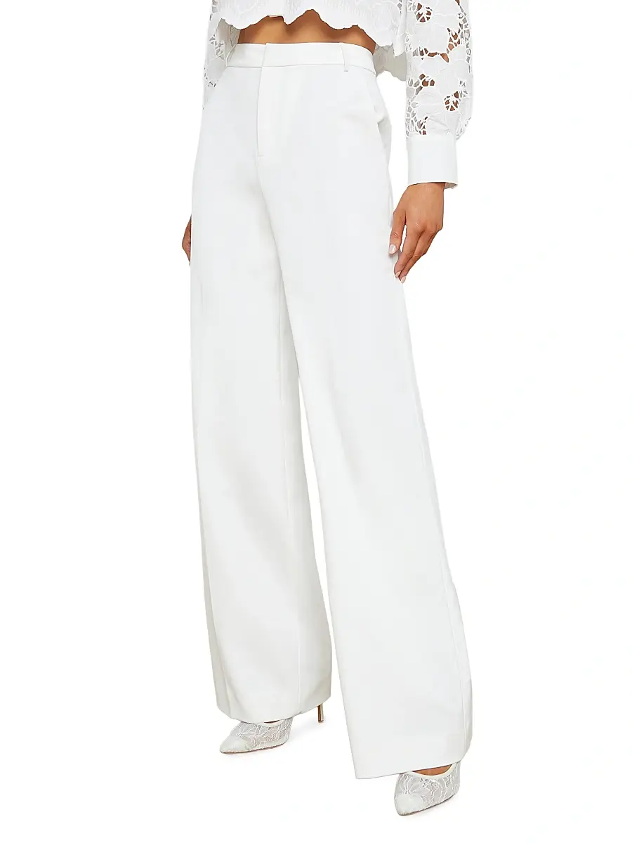 L'Agence Women's Livvy Stretch Straight-Leg Trousers | Thumbnail 4 L'Agence Women's Livvy Stretch Straight-Leg Trousers | Thumbnail 4