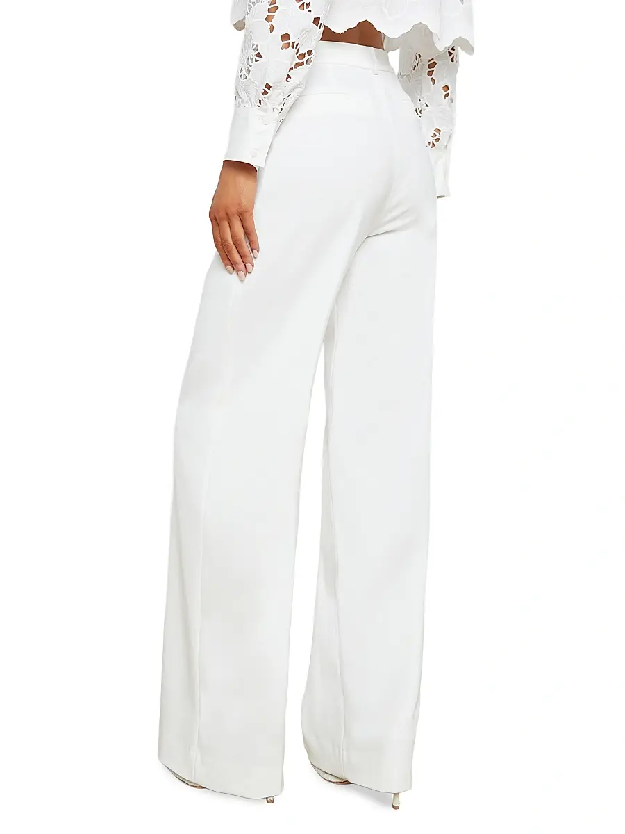 L'Agence Women's Livvy Stretch Straight-Leg Trousers | Thumbnail 5 L'Agence Women's Livvy Stretch Straight-Leg Trousers | Thumbnail 5