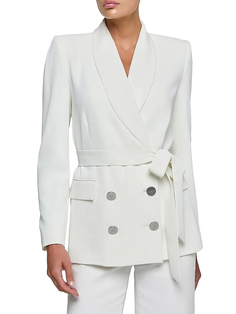 L'Agence Women's Aven Wrap Double-Breasted Blazer | Thumbnail 3 L'Agence Women's Aven Wrap Double-Breasted Blazer | Thumbnail 3