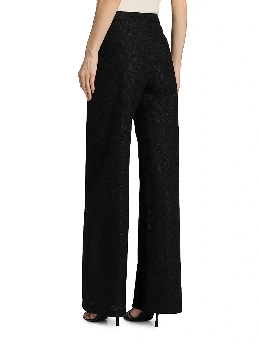L'Agence Women's Livvy Bonded Lace Trousers | Thumbnail 5 L'Agence Women's Livvy Bonded Lace Trousers | Thumbnail 5