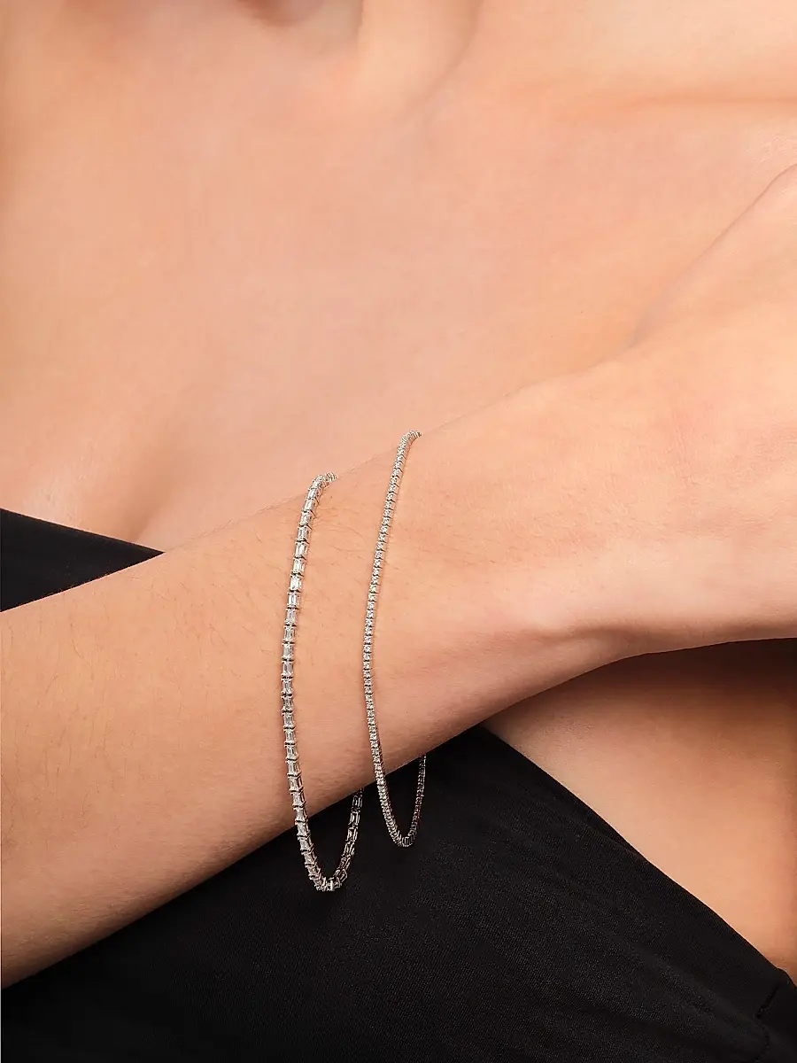 Lana Women's 14K White Gold & 1.30 TCW Diamond Tennis Bracelet - White Gold | Thumbnail 2 Lana Women's 14K White Gold & 1.30 TCW Diamond Tennis Bracelet - White Gold | Thumbnail 2