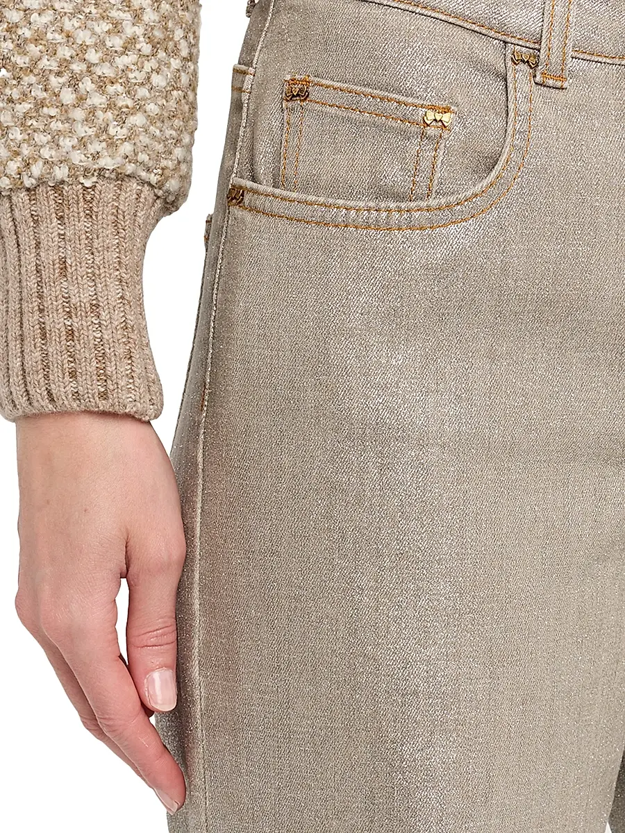 MAISON COMMON Women's Coated Wide-Leg Jeans | Thumbnail 5