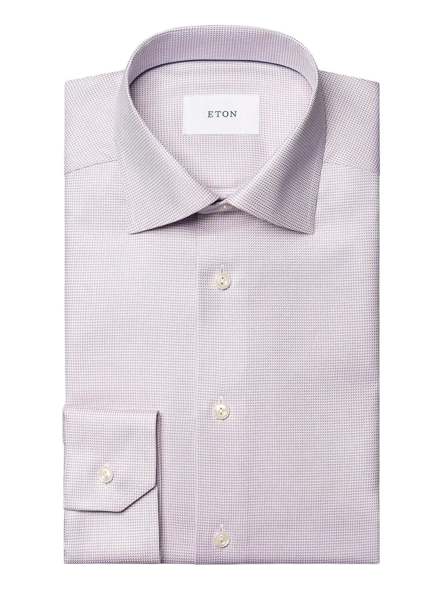 Men's Slim-Fit Semi Solid Twill Shirt