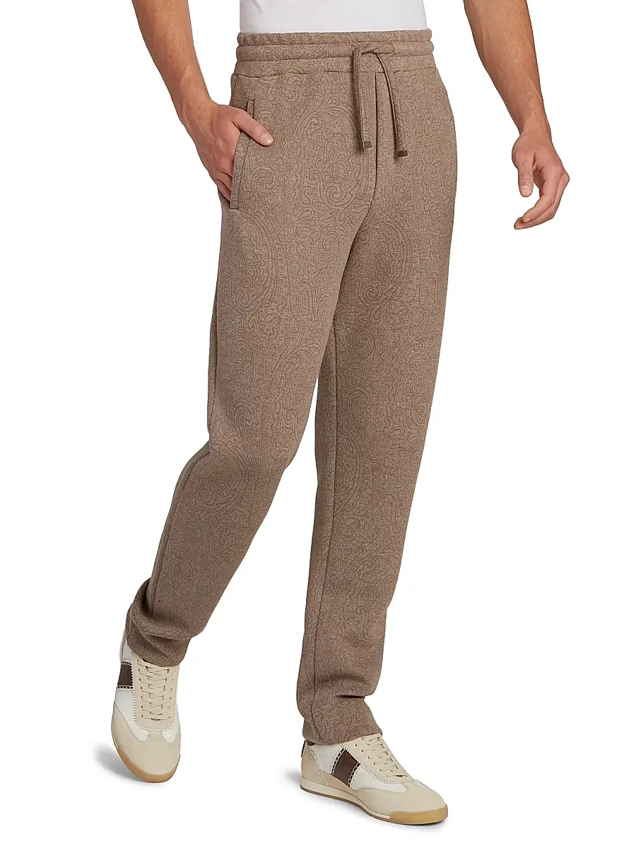 Etro Men's Paisley Straight-Leg Joggers | Thumbnail 4 Etro Men's Paisley Straight-Leg Joggers | Thumbnail 4