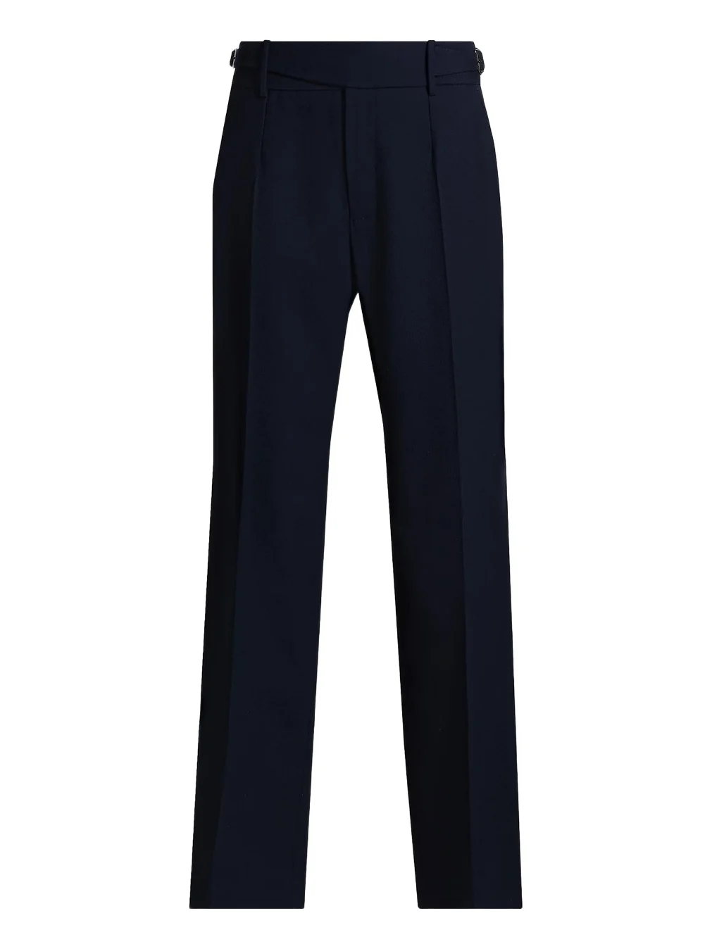 Men's Creased-Front Wool Trousers