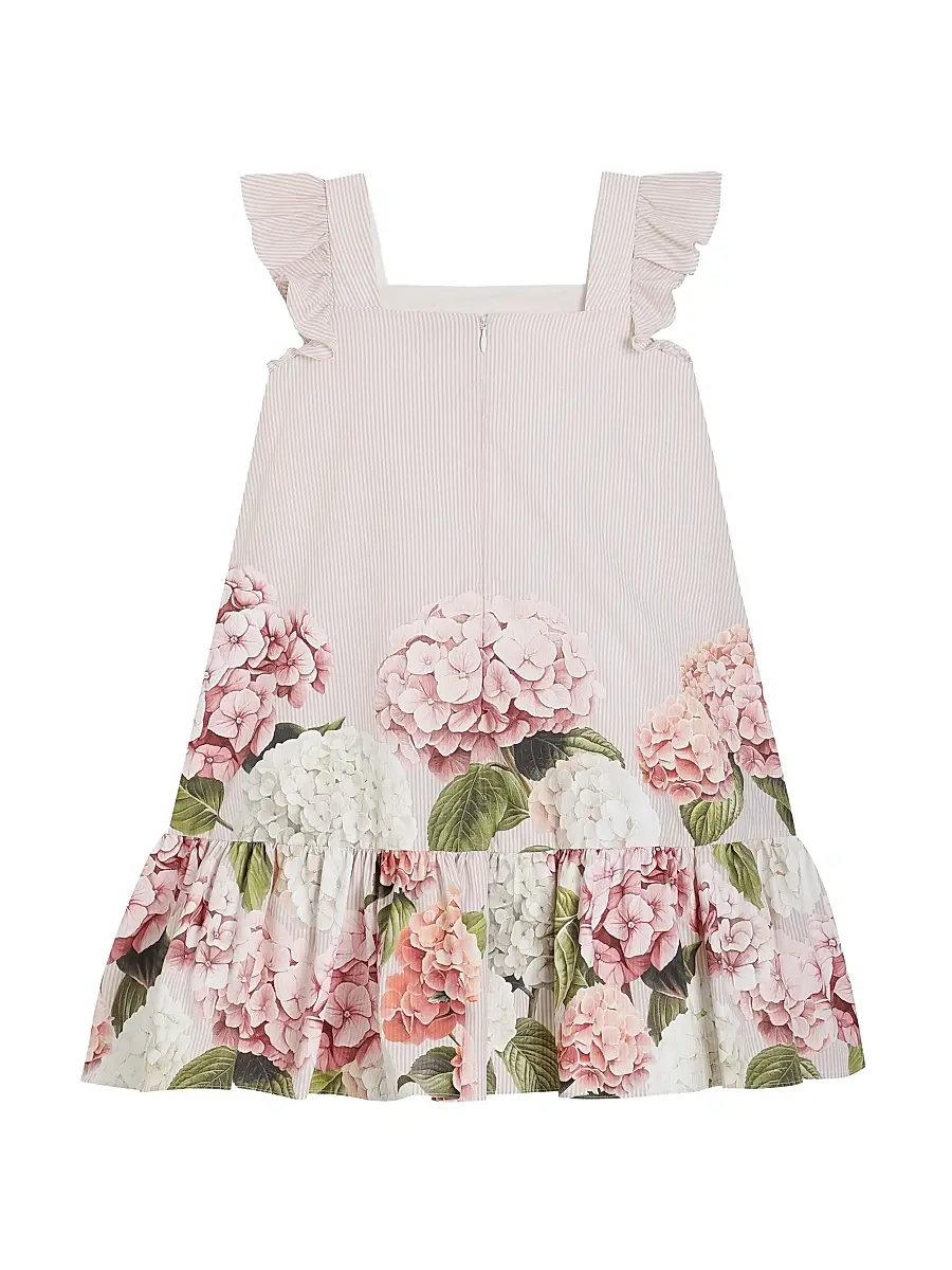 Dolce & Gabbana Girl's Little Girl's & Girl's Hydrangea Striped Dress | Thumbnail 2