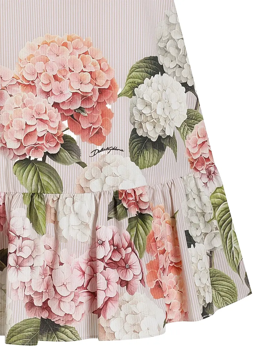 Dolce & Gabbana Girl's Little Girl's & Girl's Hydrangea Striped Dress | Thumbnail 5