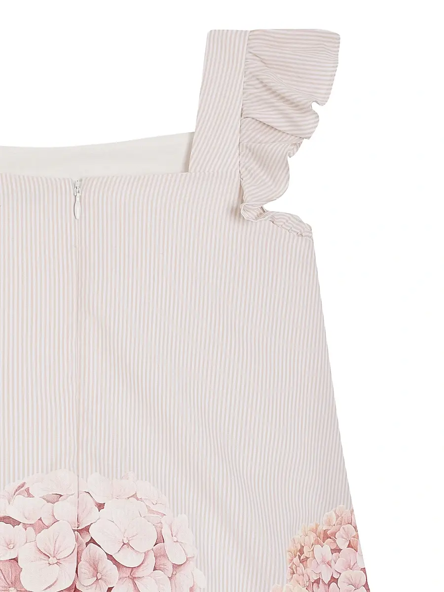 Dolce & Gabbana Girl's Little Girl's & Girl's Hydrangea Striped Dress | Thumbnail 6