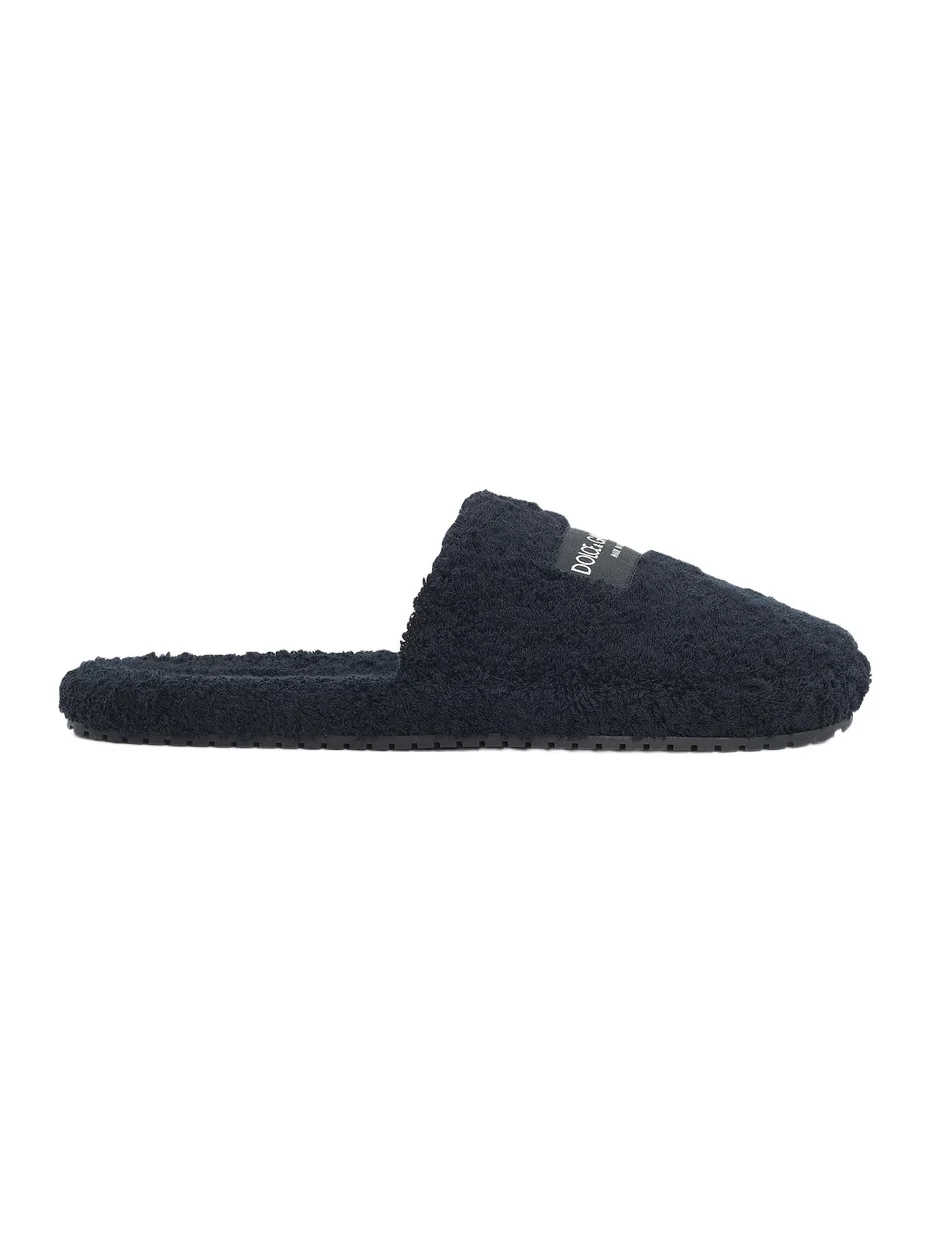 Dolce & Gabbana Men's Terry Logo Slippers