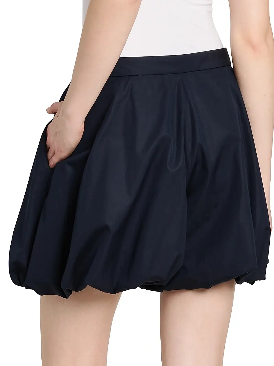 Jil Sander Women's Bubble-Hem Cotton Shorts - Navy | Thumbnail 5 Jil Sander Women's Bubble-Hem Cotton Shorts - Navy | Thumbnail 5
