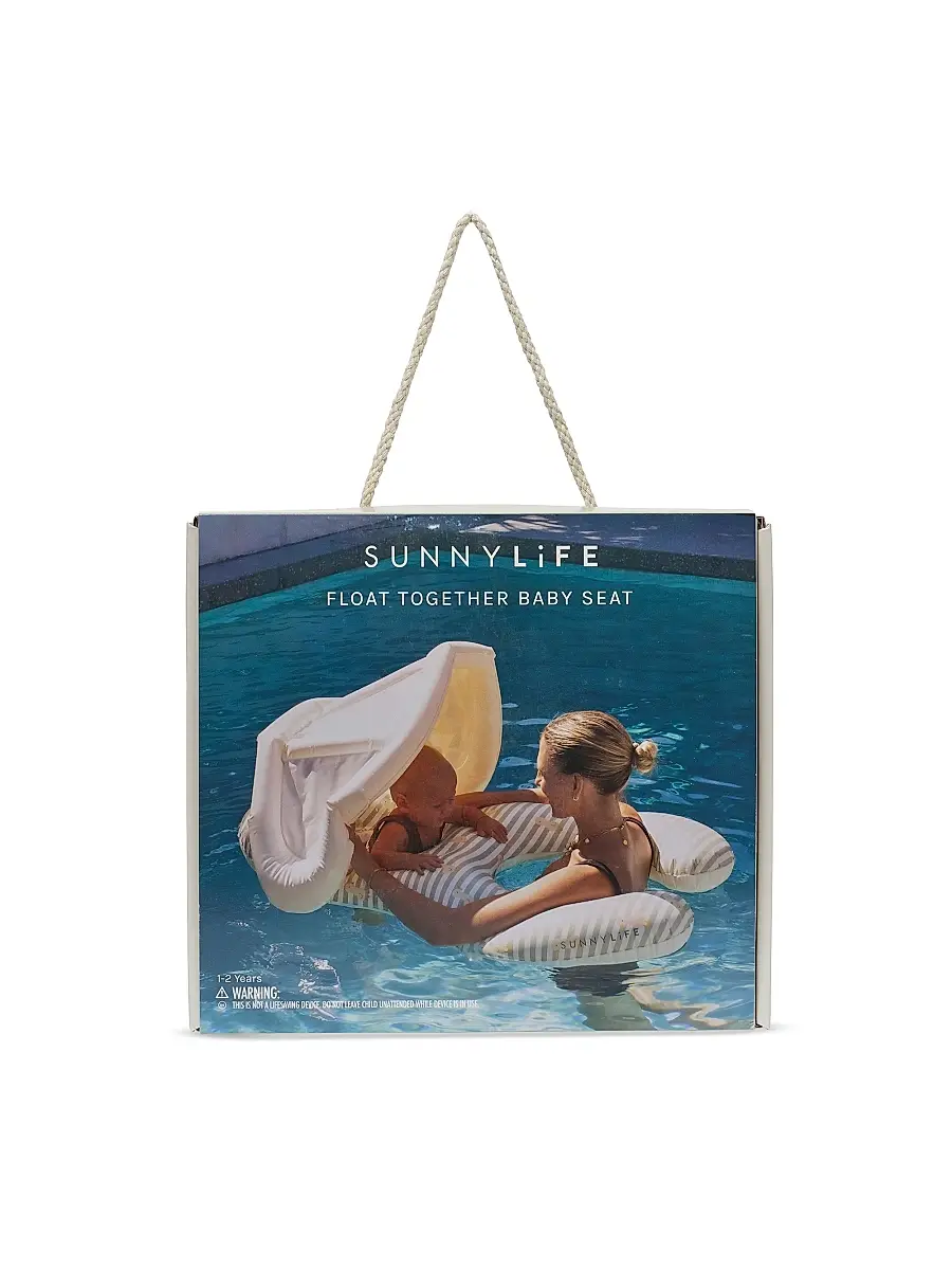 Sunnylife Float Together Duck Sage Striped Baby Seat | Thumbnail 4 Sunnylife Float Together Duck Sage Striped Baby Seat | Thumbnail 4