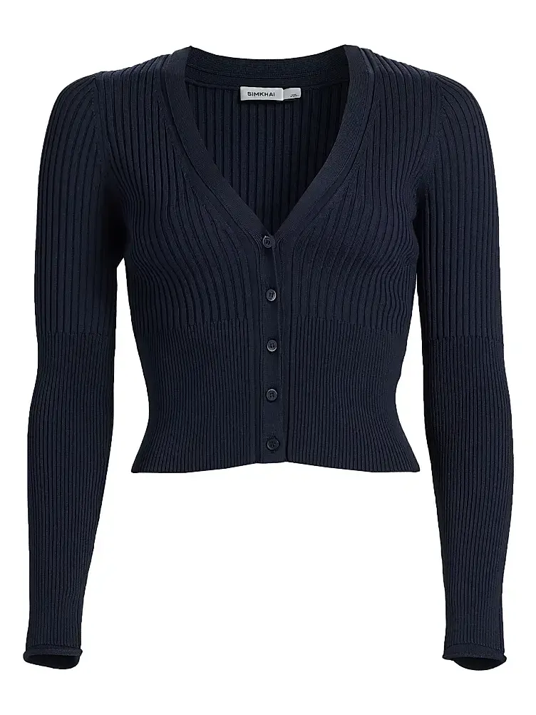 Women's Ailany Rib-Knit Cardigan Women's Ailany Rib-Knit Cardigan