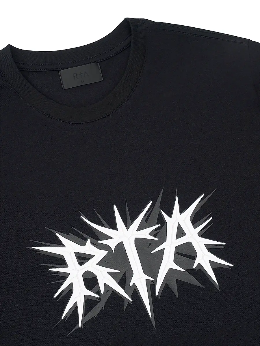 RTA Men's Exodus Liam Logo Slim-Fit T-Shirt - Black Spike | Thumbnail 3