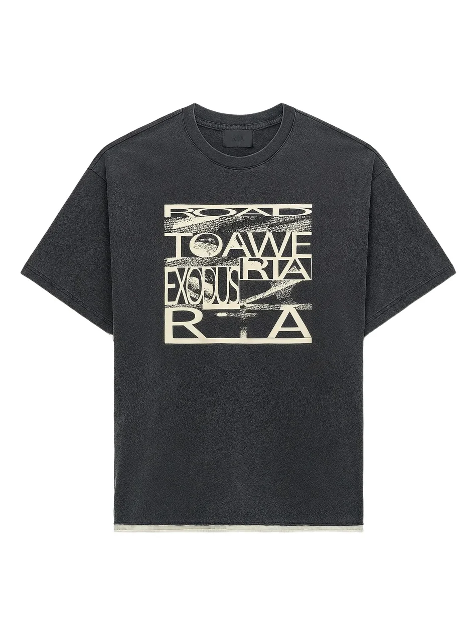 Men's Exodus Elian Logo Graphic Cotton T-Shirt Men's Exodus Elian Logo Graphic Cotton T-Shirt