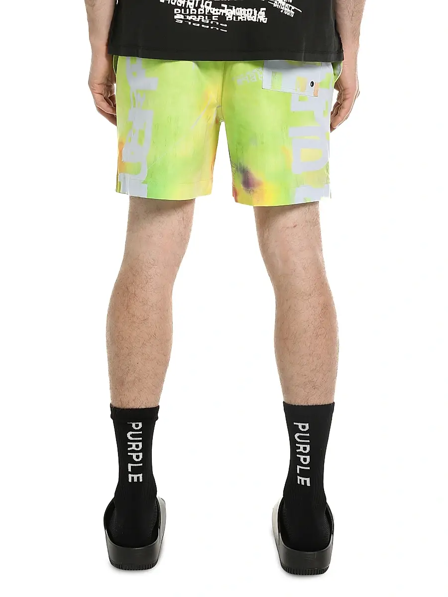 Purple Brand Men's All Around Logo Shorts | Thumbnail 2 Purple Brand Men's All Around Logo Shorts | Thumbnail 2
