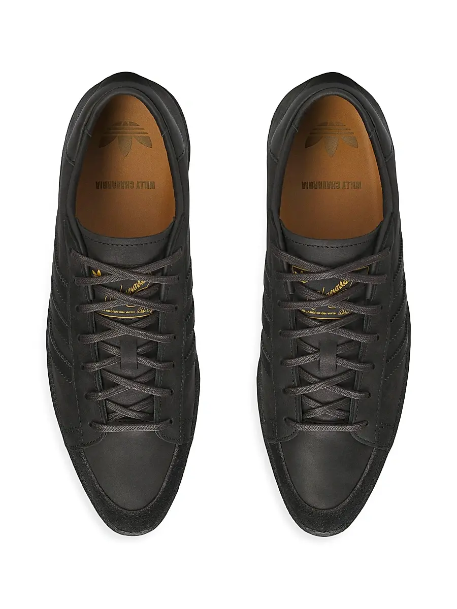 adidas Y-3 Men's Willy Chavarria x Adidas Leather Dress Sneakers | Thumbnail 4 adidas Y-3 Men's Willy Chavarria x Adidas Leather Dress Sneakers | Thumbnail 4